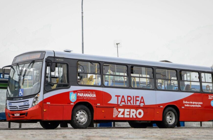 Paranaguá abre licitação para contratar empresa de ônibus para o Tarifa Zero