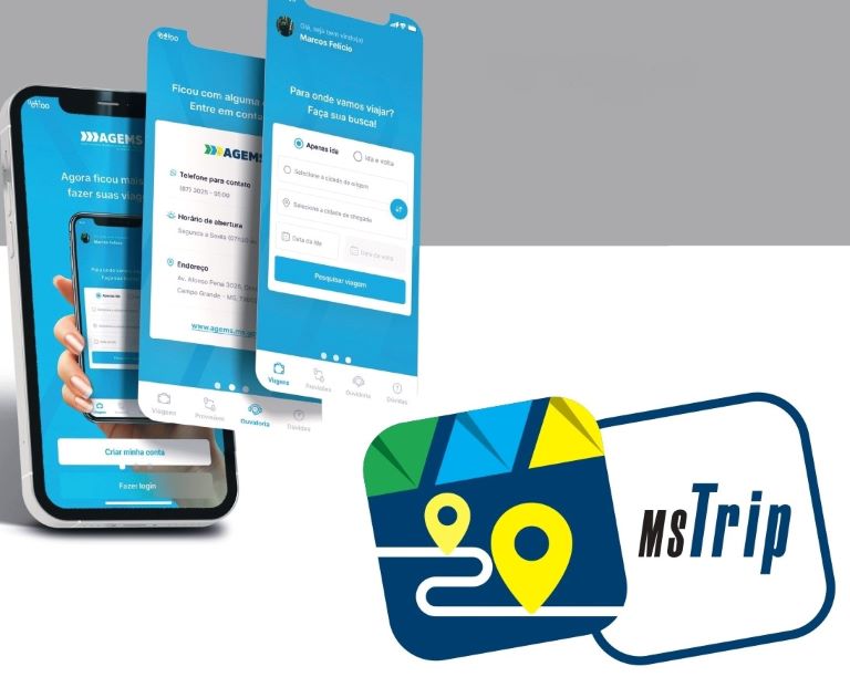 Novo aplicativo de transporte rodoviário intermunicipal MS TRIP é lançado em Mato Grosso do Sul 2 marca MS TRIP 1