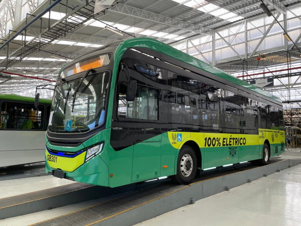 Curitiba recebe primeiros ônibus 100% elétricos da BYD 10 BYD Onibus eletrico em Curitiba BYD