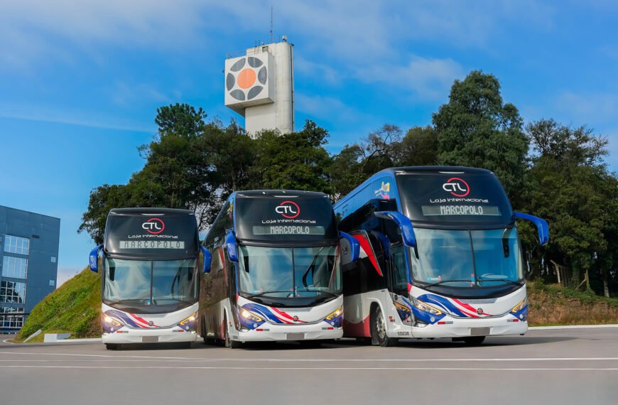 Empresa de ônibus do Equador adquire 19 ônibus Paradiso G8 1800 DD da Marcopolo