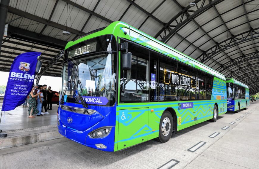 Belém apresenta primeiros ônibus elétricos de nova frota de transporte público