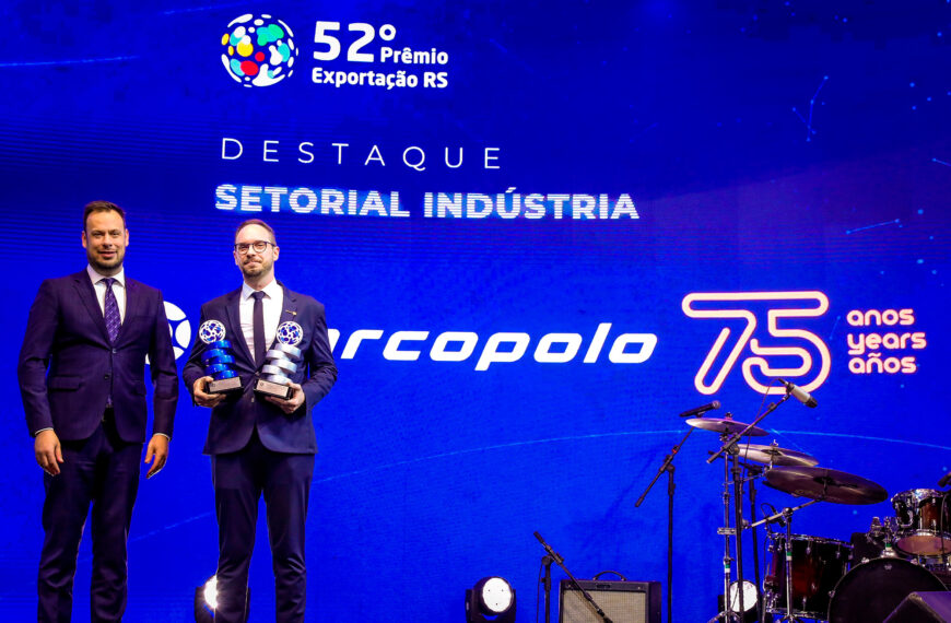 Marcopolo recebe prêmio Exportação ADVB/RS e reforça expansão internacional