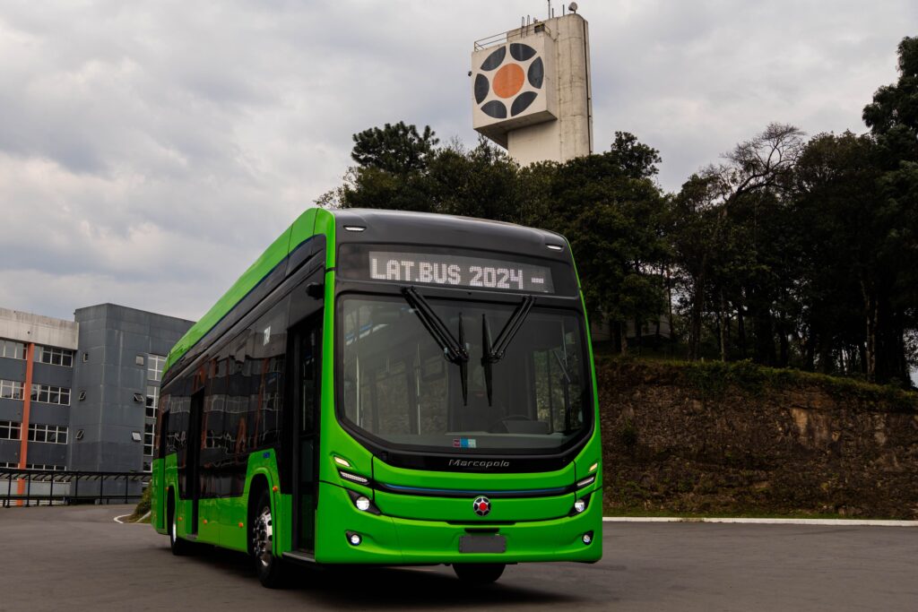 Marcopolo apresenta novos veículos com foco na descarbonização na Lat.Bus 2024 2 Attivi 24