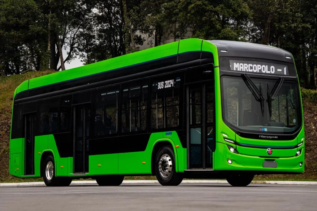 Marcopolo leva ônibus elétrico Attivi Integral à Cúpula Mundial de Prefeitos do C40 2025 no Rio de Janeiro 4 Marcopolo leva ônibus elétrico Attivi Integral à Cúpula Mundial de Prefeitos do C40 2025 no Rio de Janeiro
