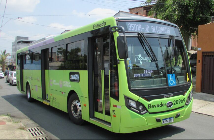 Belo Horizonte testa ônibus elétricos em oito linhas municipais