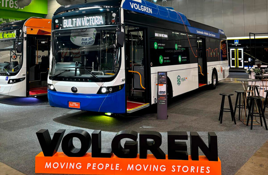 Volgren apresenta lançamentos de ônibus elétricos e a hidrogênio no National Bus and Coach Show 2024