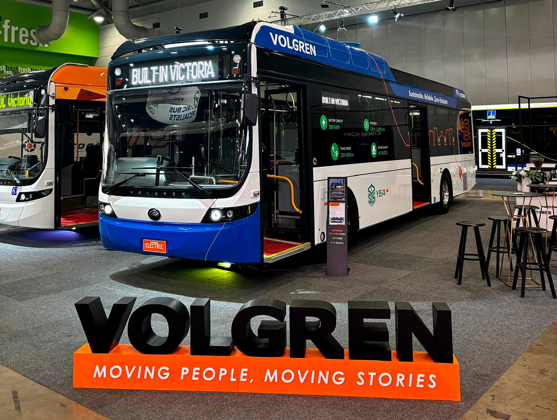 Volgren apresenta lançamentos de ônibus elétricos e a hidrogênio no National Bus and Coach Show 2024