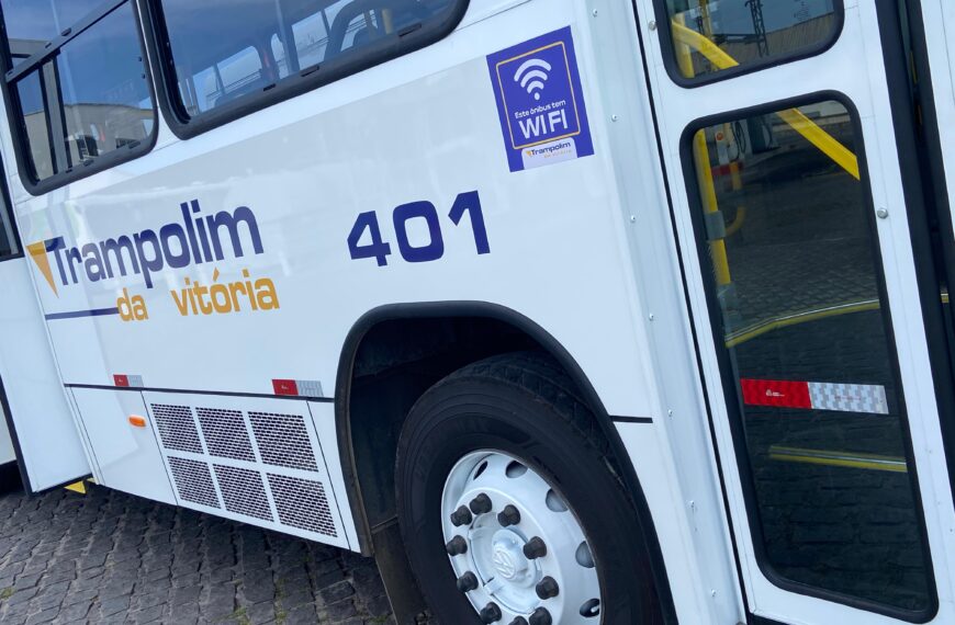 Trampolim da Vitória inova com Wi-Fi gratuito em toda a frota de ônibus