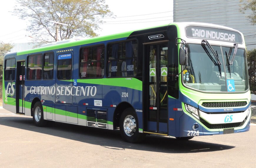 Viação Guerino Seiscento recebe 15 ônibus novos da Caio Induscar
