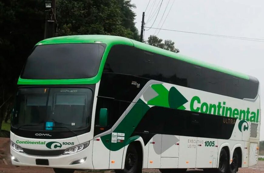 Viação Continental reforça frota com mais um novo ônibus Double Decker