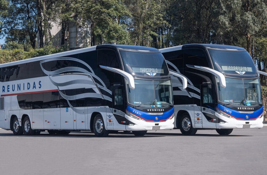 Marcopolo entrega seis ônibus novos para Reunidas Transportes