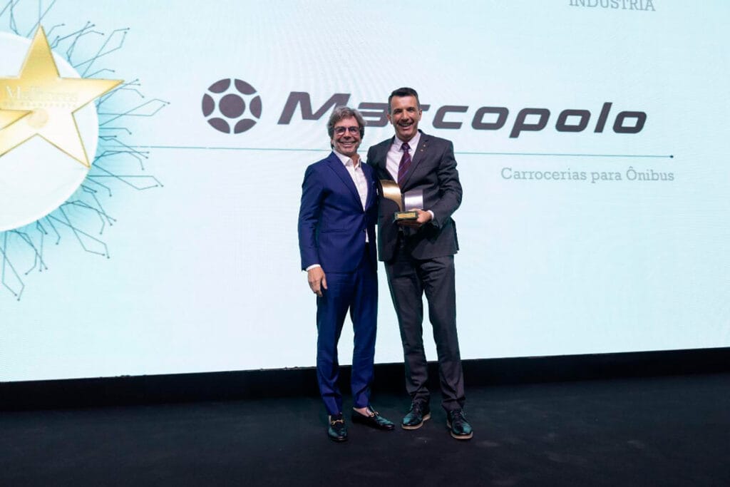 Marcopolo é eleita a melhor empresa de carrocerias para ônibus no Prêmio Maiores & Melhores do Transporte 2024