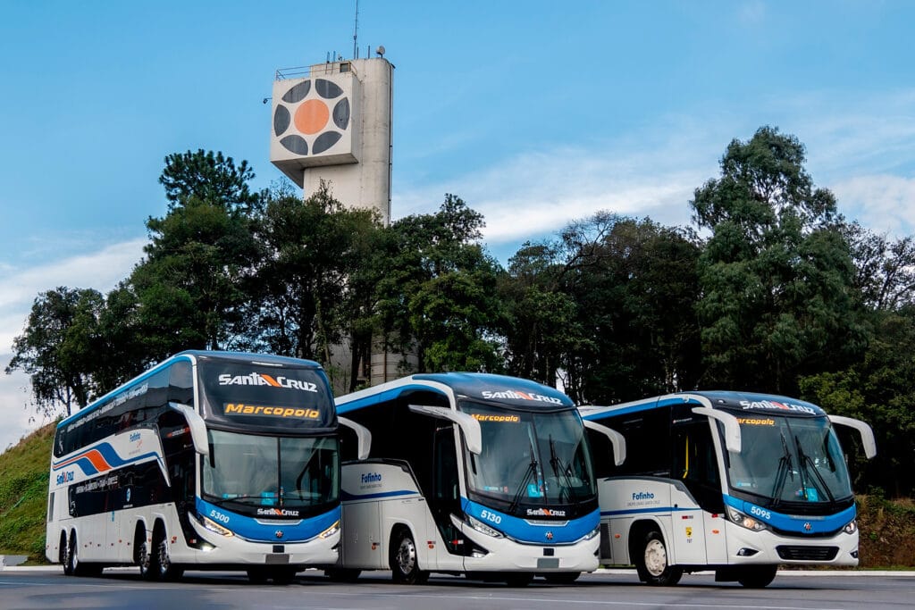 Produção de ônibus no Brasil registra crescimento em janeiro 7 Viação União Santa Cruz renova frota com 18 novos ônibus Marcopolo