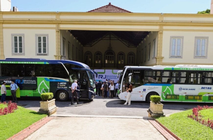 Rio de Janeiro lança projeto-piloto de ônibus movidos a gás natural e biometano