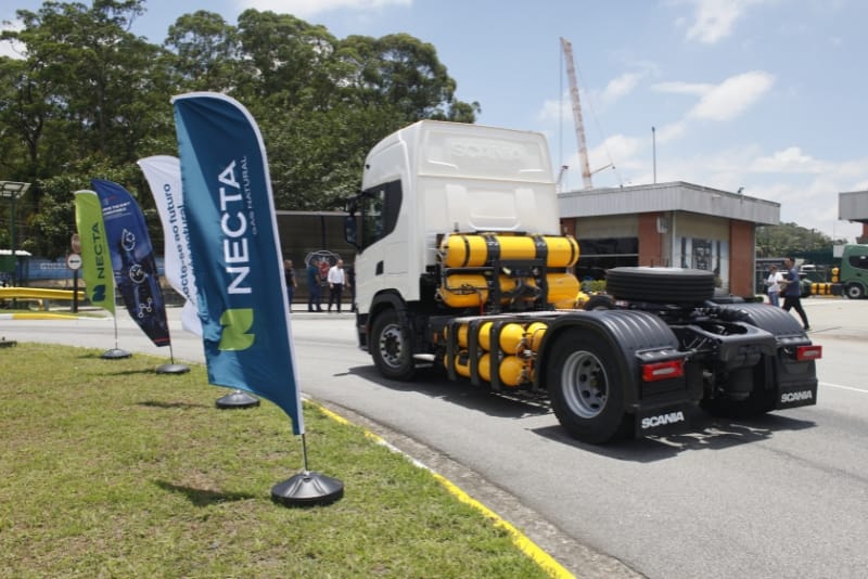 Scania e Necta Gás Natural impulsionam descarbonização do transporte no Brasil 8 Scania e Necta Gás Natural impulsionam descarbonização do transporte no Brasil