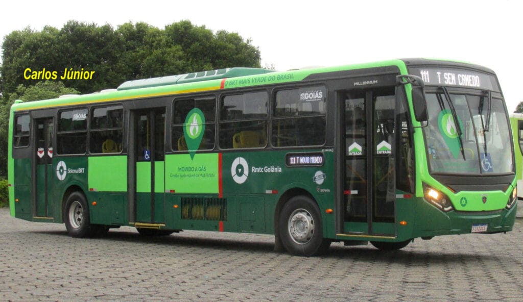 Ônibus a gás natural inicia nova fase de testes no transporte metropolitano de Goiânia 2 Ônibus a gás natural inicia nova fase de testes no transporte metropolitano de Goiânia