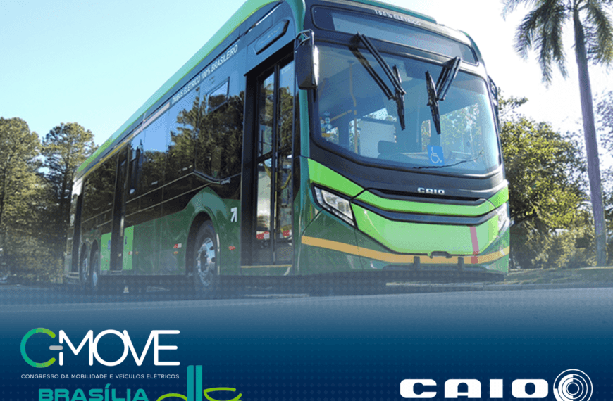 Caio participa do C-Move 2024 e expõe ônibus elétrico eMillennium