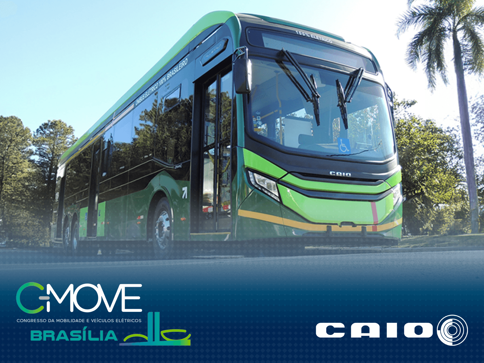 Caio participa do C-Move 2024 e expõe ônibus elétrico eMillennium