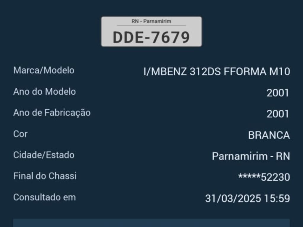 Van com 24 anos de fabricação circula em linha do Interbairros de Parnamirim 3 Van com 24 anos de fabricacao circula em linha do Interbairros de Parnamirim 2