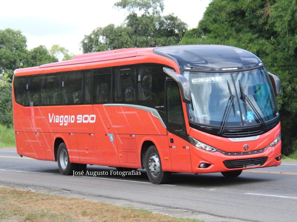 Marcopolo Viaggio G8 900 é flagrado em testes com pintura oficial 6 Marcopolo Viaggio G8 900 é flagrado em testes com pintura oficial
