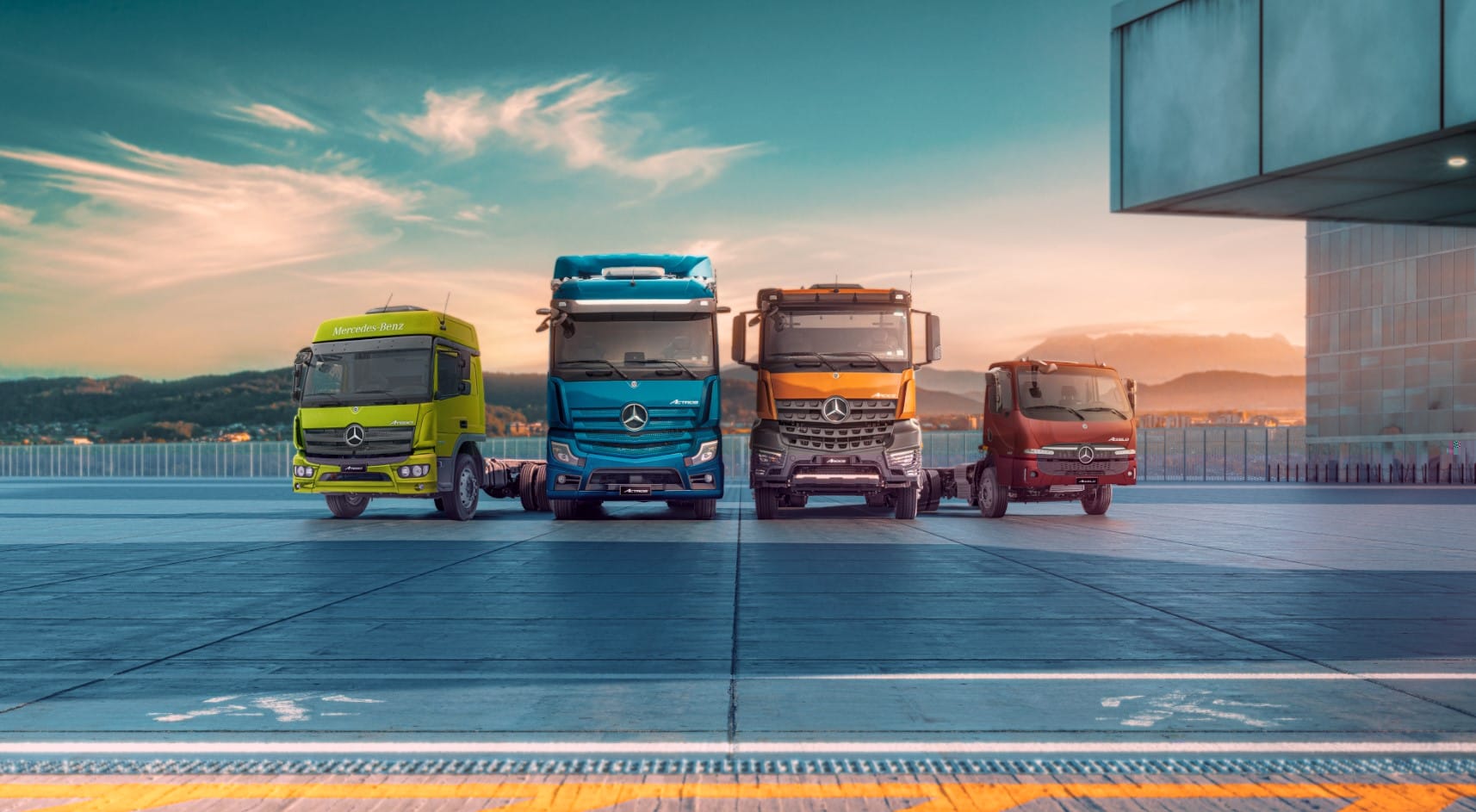 Mercedes-Benz oferece condições especiais de financiamento para caminhões em abril
