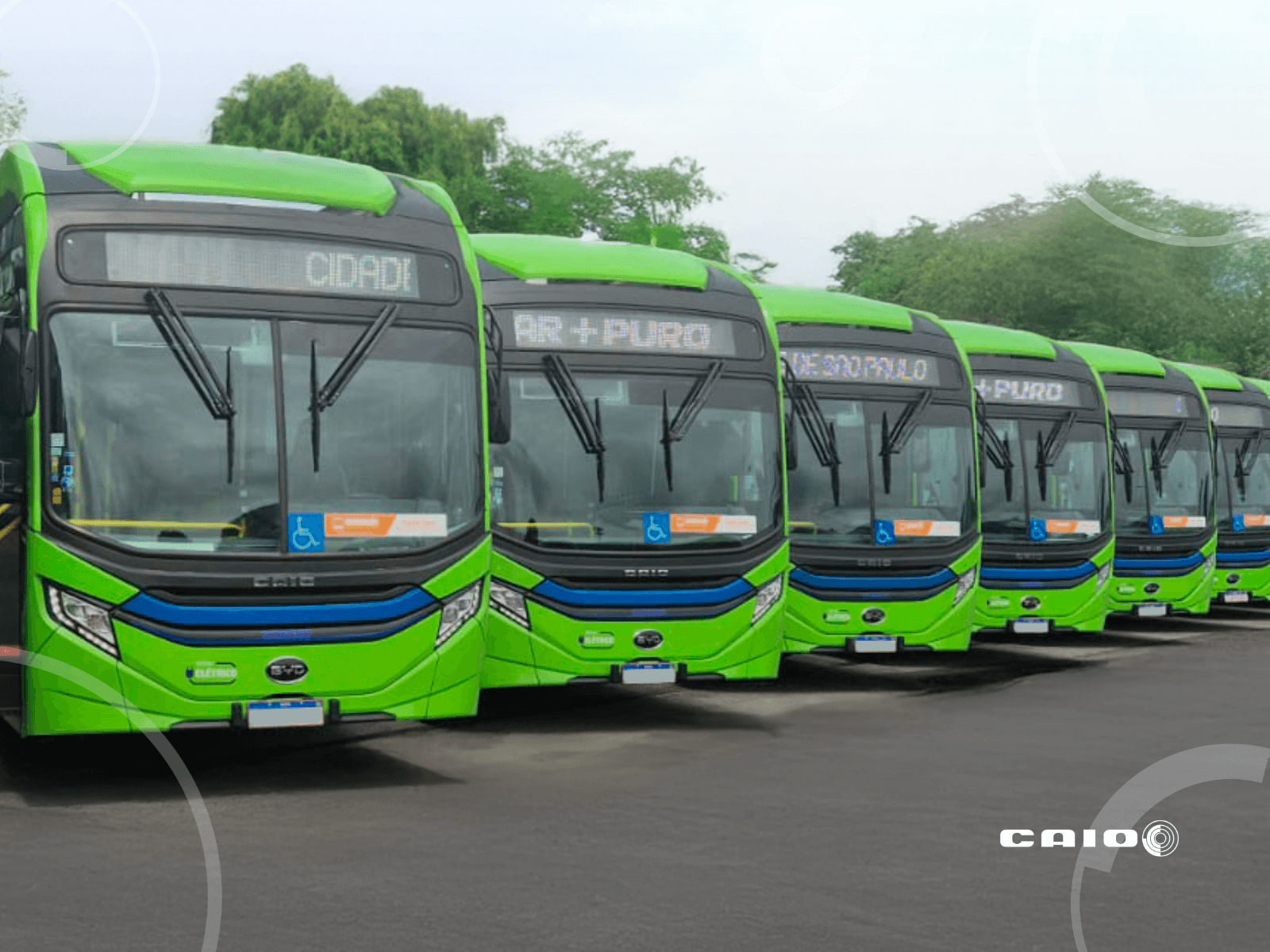 Caio entrega mais de 65 ônibus elétricos à cidade de São Paulo