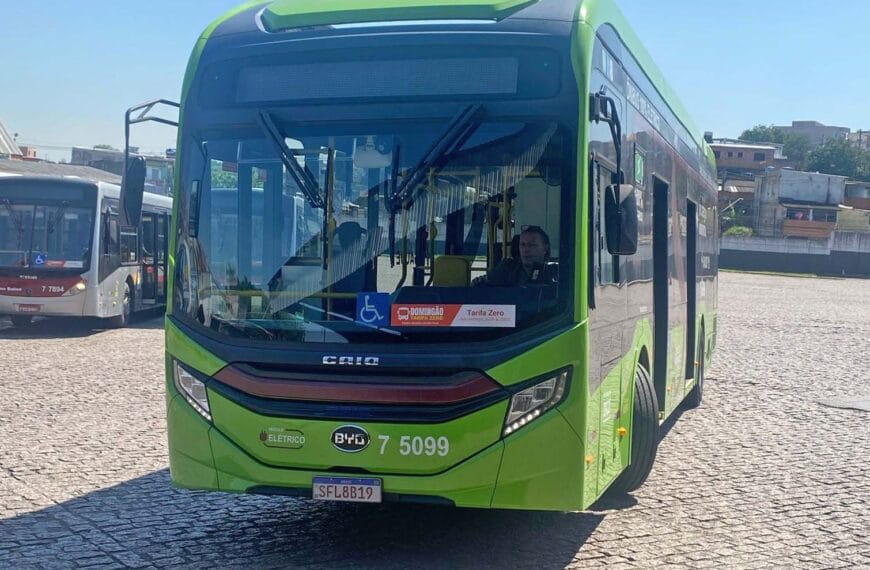 São Paulo terá primeiro corredor exclusivo para ônibus elétricos na Avenida 9 de Julho