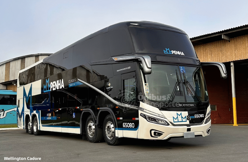 Penha estreia o novo Panorâmico DD da Busscar e reforça frota com 30 unidades de última geração