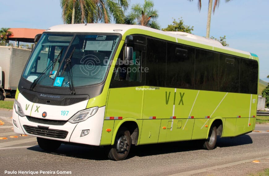 VIX amplia frota com micro-ônibus Marcopolo sobre chassi Volkswagen e estreia modelo Comil Invictus 1050