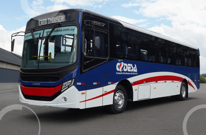 Empresa do Uruguai adquire novos ônibus da Caio Induscar