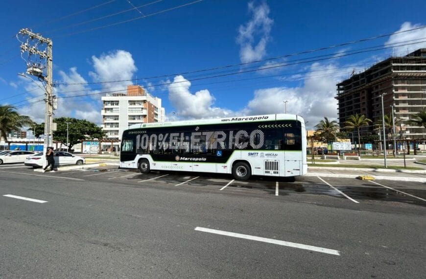 Aracaju amplia renovação da frota com 19 veículos novos e teste de ônibus elétrico