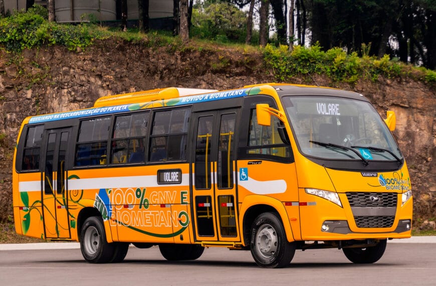 Volare apresenta Fly 10 GV movido a GNV e Biometano em feiras setoriais pelo Brasil