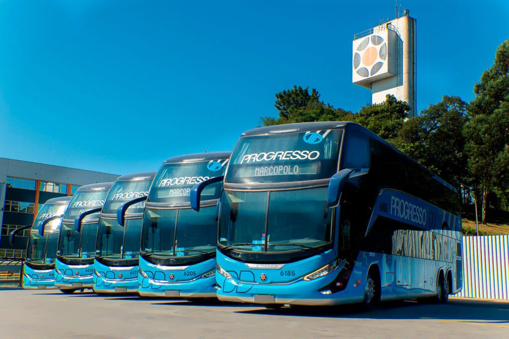 Indústria brasileira de ônibus supera 13 mil unidades produzidas no 1º semestre de 2025 3 18062025 Marcopolo Auto Viacao Progresso 1