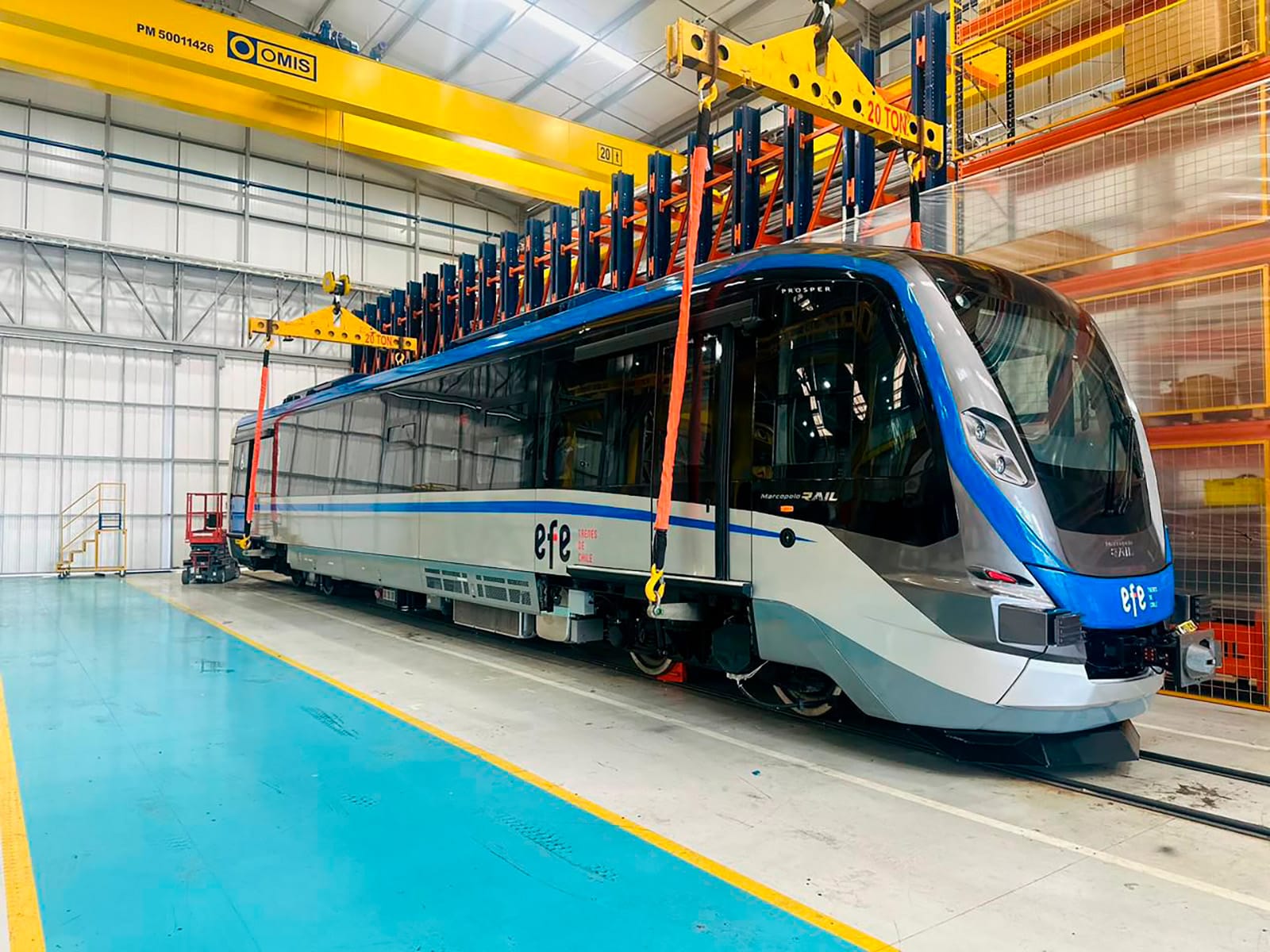 Marcopolo Rail conclui entrega de composições ferroviárias para a EFE Trenes de Chile