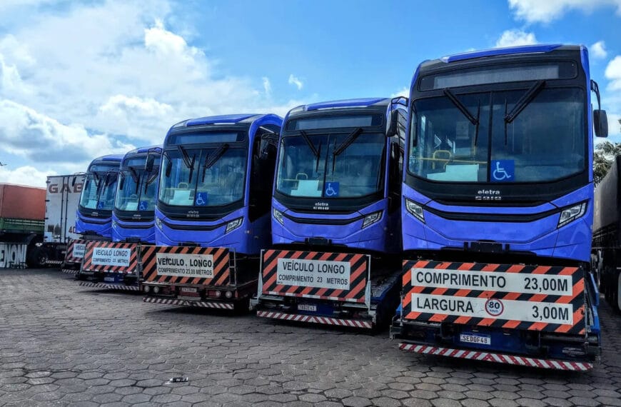 BRT Metropolitano de Belém conclui recebimento de 40 ônibus elétricos