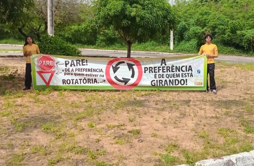 STTU realiza campanha educativa sobre regras de circulação em rotatórias em Natal