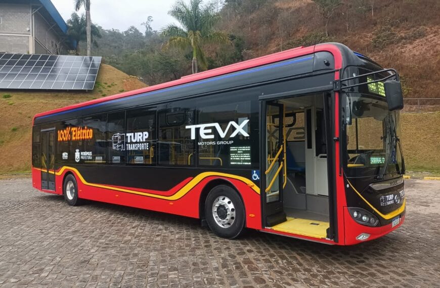 Turp Transporte inicia testes com ônibus elétrico em Petrópolis (RJ)