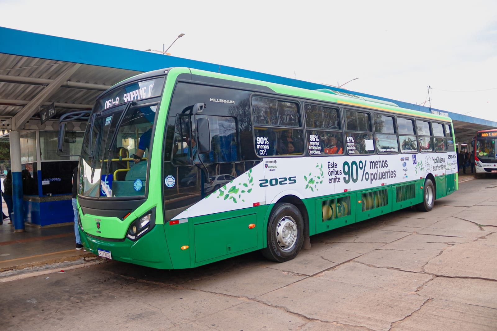 Campo Grande inicia testes com ônibus movido a gás natural e biometano
