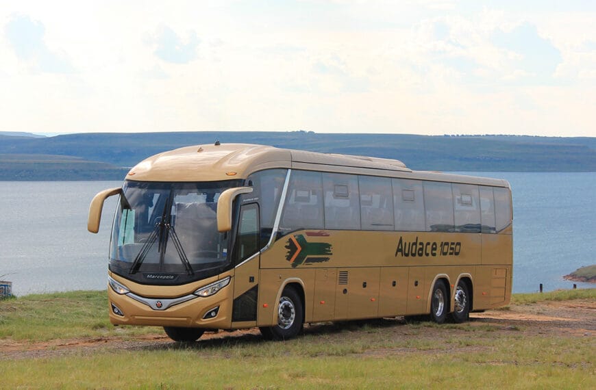 Marcopolo lança modelo rodoviário Audace 1050 para o mercado africano