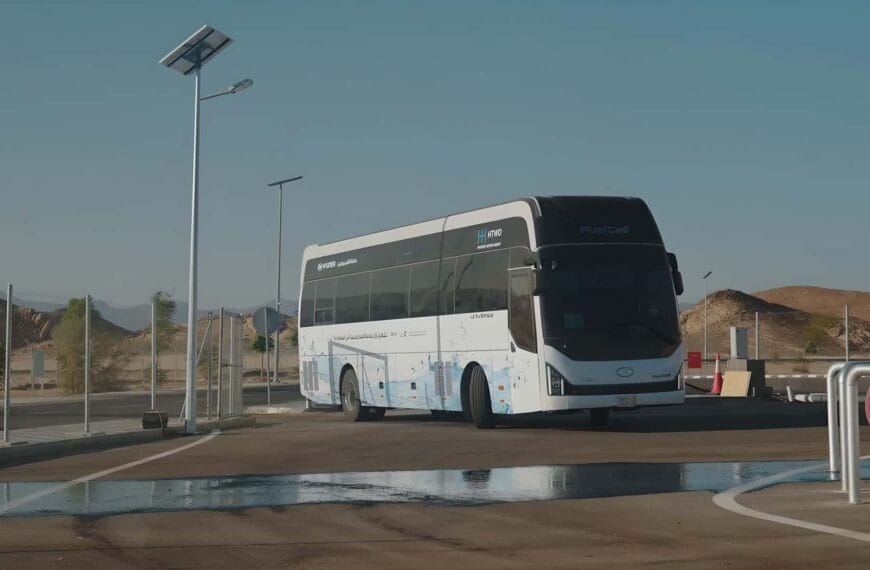 Hyundai testa com sucesso ônibus a hidrogênio na Arábia Saudita