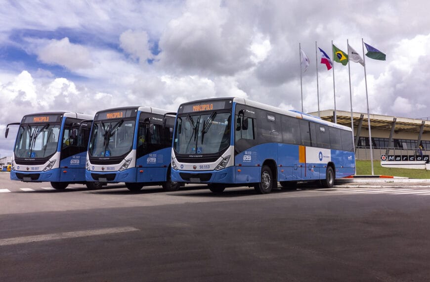 Marcopolo entrega 242 ônibus novos para renovação da frota em Goiânia