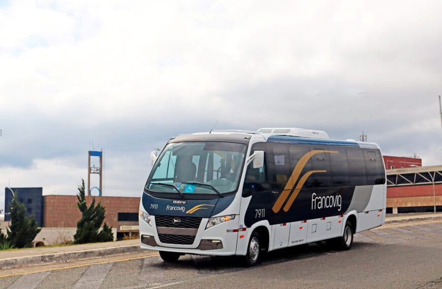 Francovig Transportes amplia frota com três novos micro-ônibus Volare