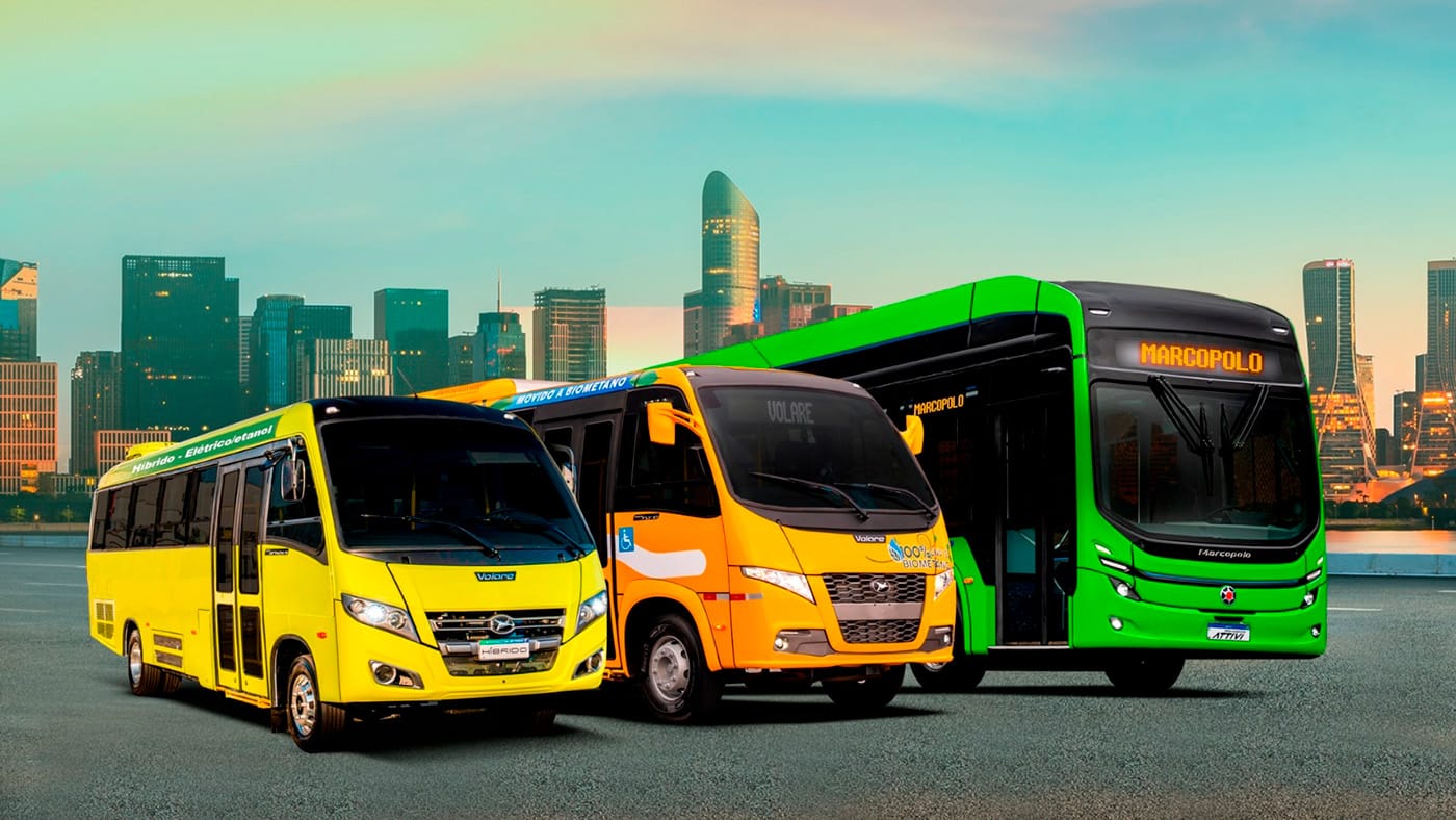 Marcopolo apresenta soluções de mobilidade sustentável durante a COP30 em Belém