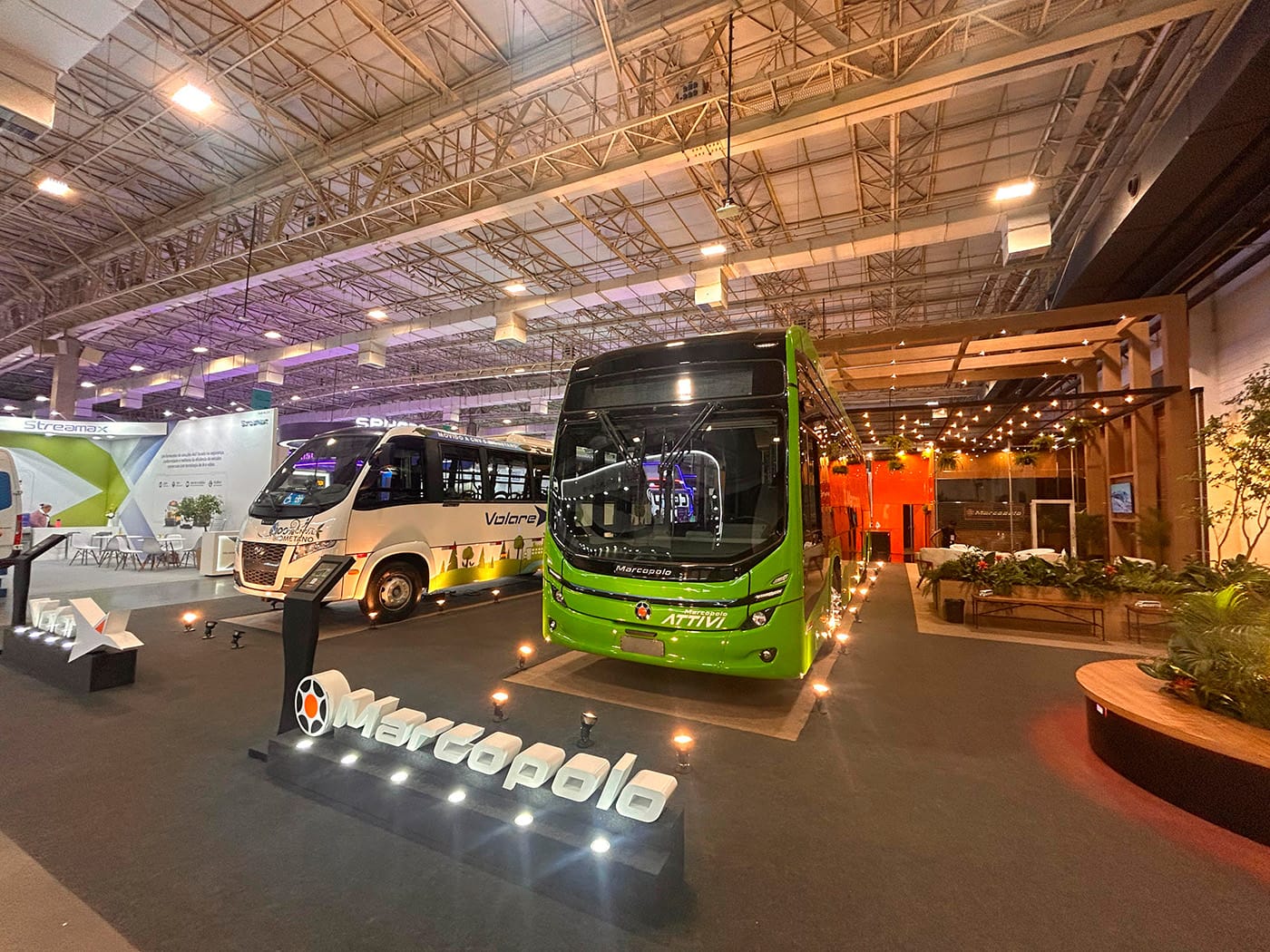 Marcopolo apresenta soluções sustentáveis de mobilidade urbana na Arena ANTP 2025