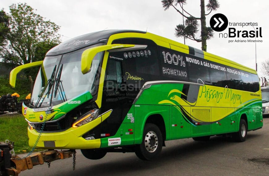 Pássaro Marron recebe ônibus movido a biometano e amplia aposta em transporte sustentável