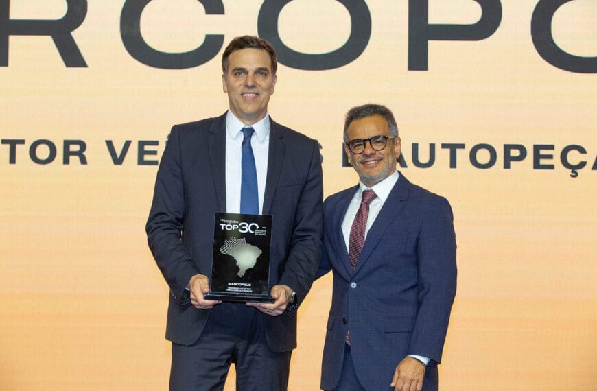 Marcopolo é eleita a melhor empresa do setor automotivo no ranking “Top 30 – Melhores Empresas do Brasil”