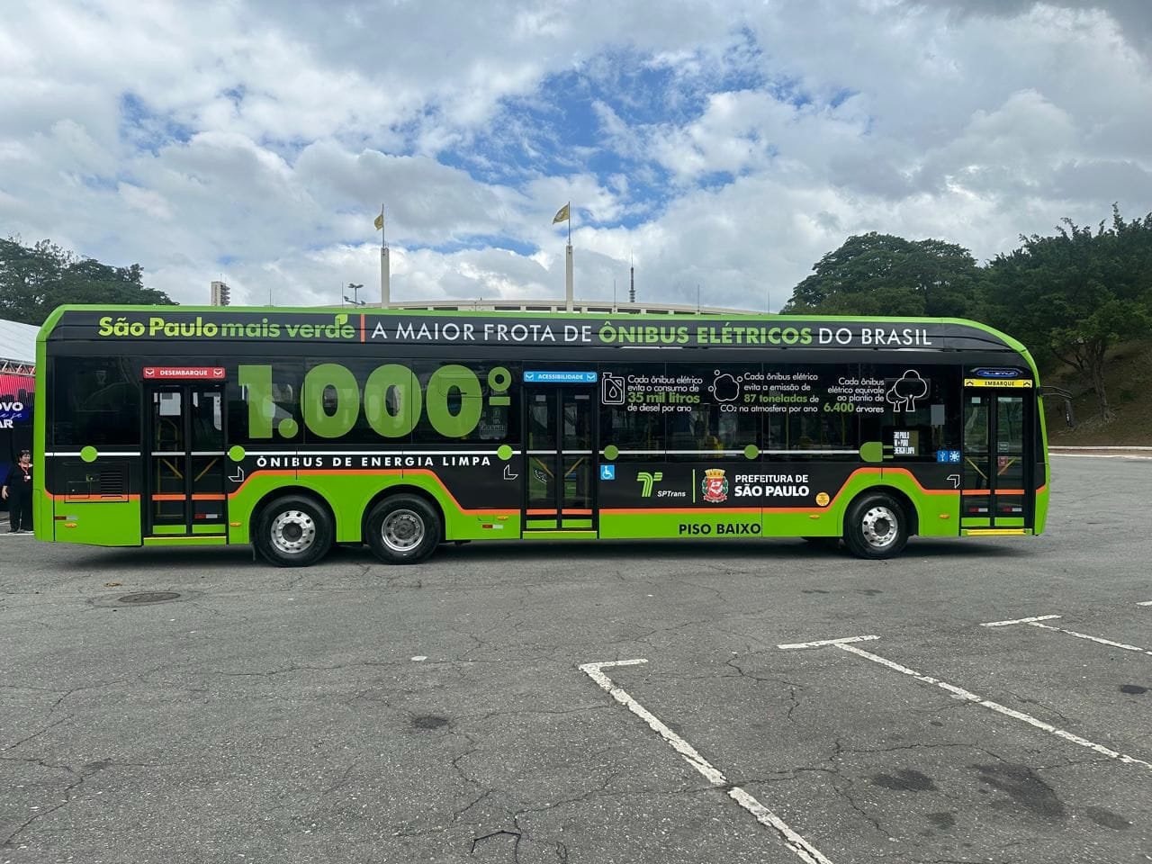 Eletra entrega milésimo ônibus elétrico de São Paulo