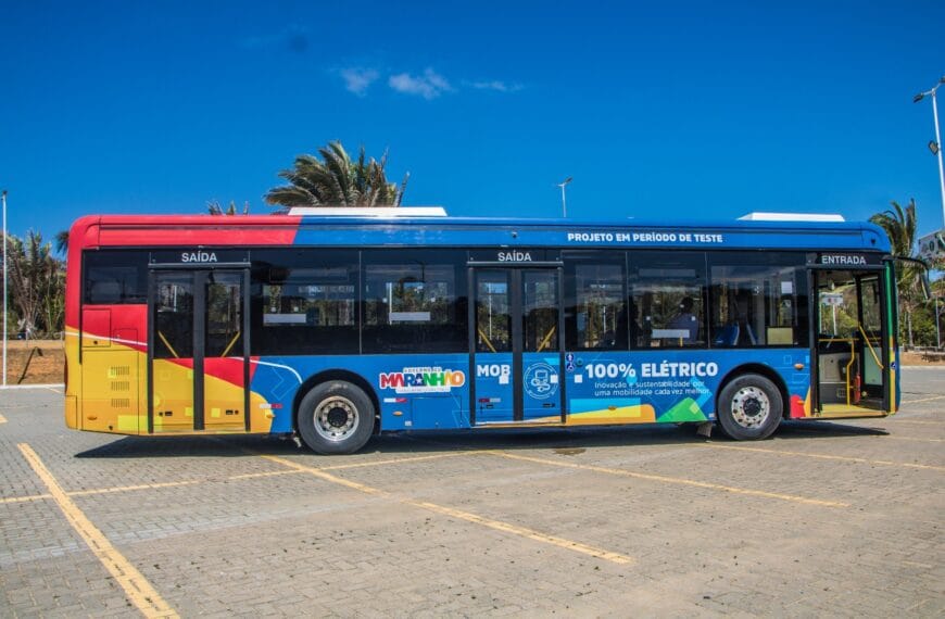 Primeiro ônibus 100% elétrico inicia testes no transporte semiurbano de São Luís