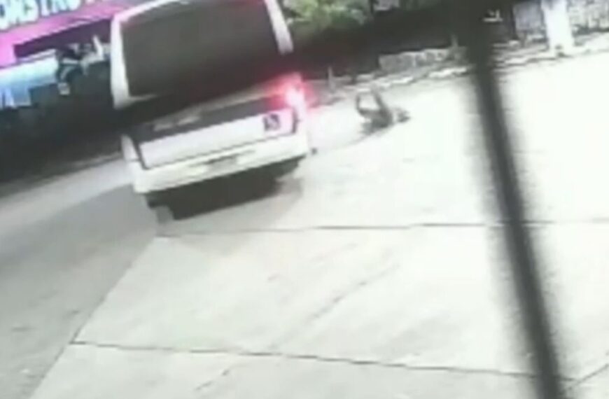 Jovem fica ferida após cair de transporte alternativo em movimento