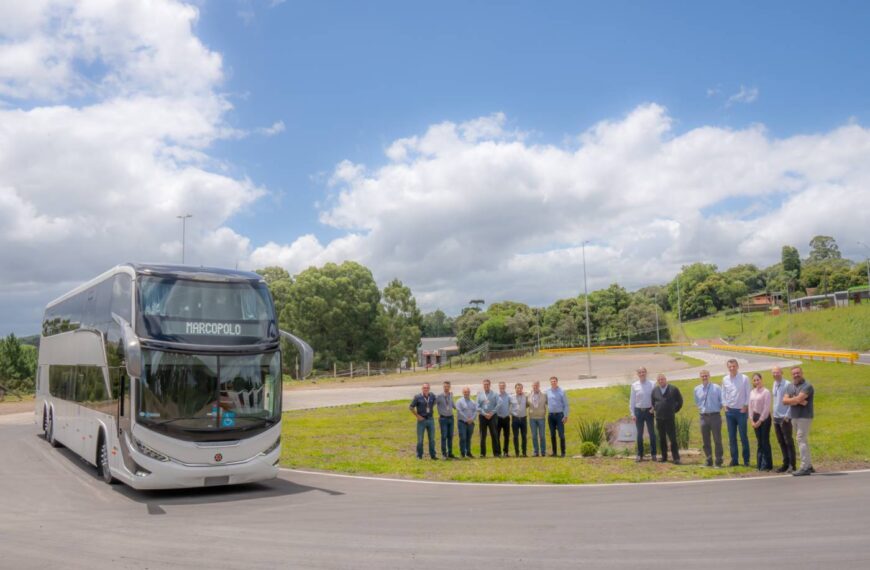 Marcopolo inaugura nova pista de testes para ampliar controle de qualidade em Caxias do Sul